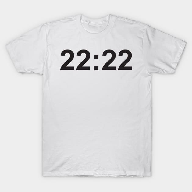 Angel number 2222 T-Shirt by lawofattraction1111